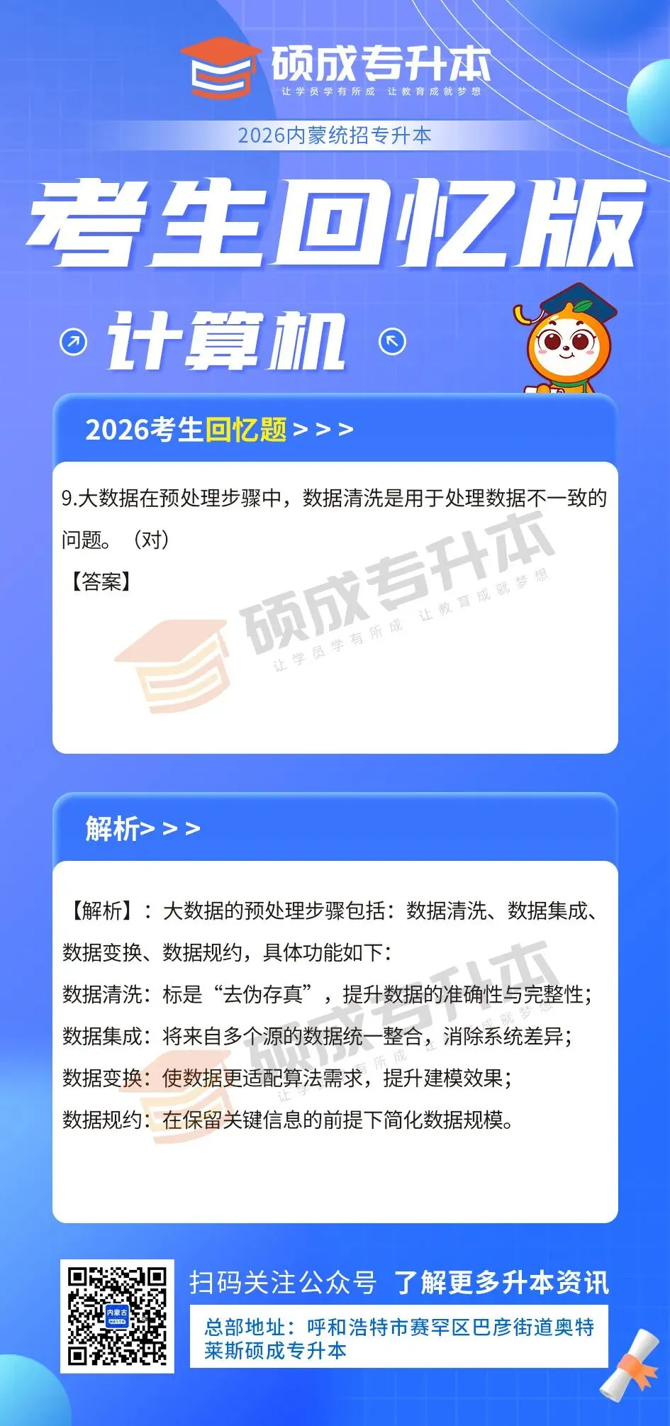 内蒙古2026年专升本公共课真题回顾(计算机) 第33张