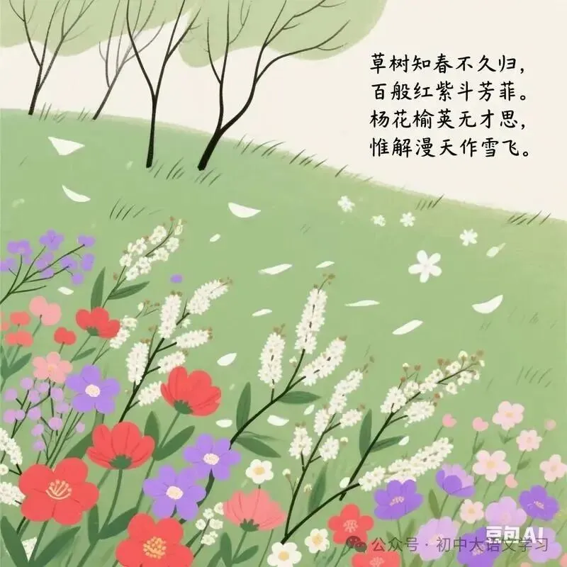 【中考阅读理解题66】文言文阅读:韩愈《晚春》郑谷《柳》(含答案) 第2张