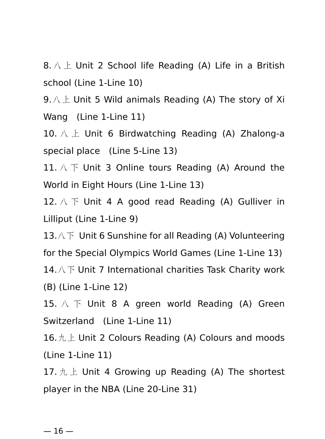 2026中考 江苏省初中英语听力口语自动化考试要求、朗读短文(24篇)和话题简述(12篇 ) 参考文本和录音 (汇总) 第22张