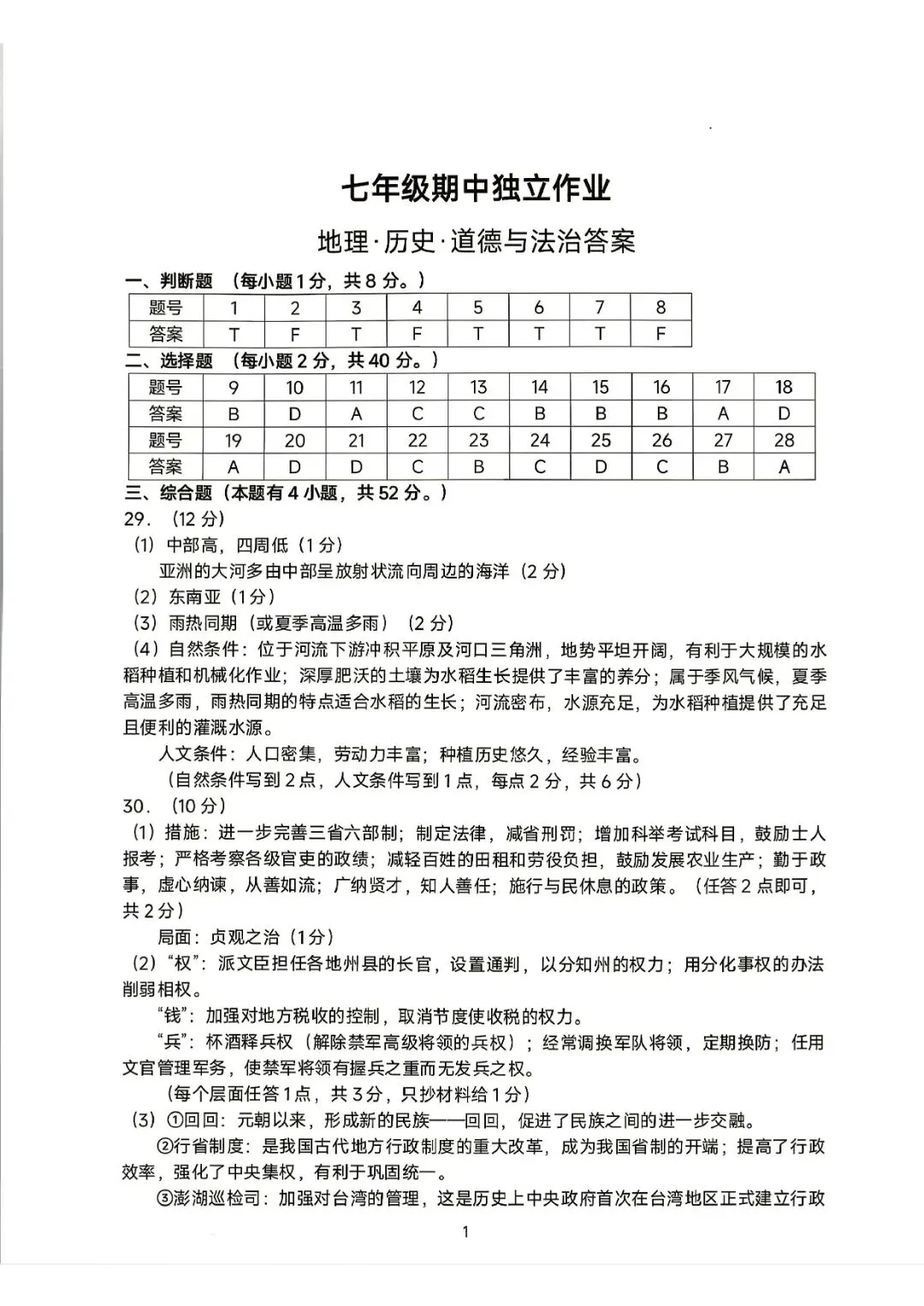 7下期中考 | 杭州市余杭区、临平区七年级期中「全科」试题 第44张
