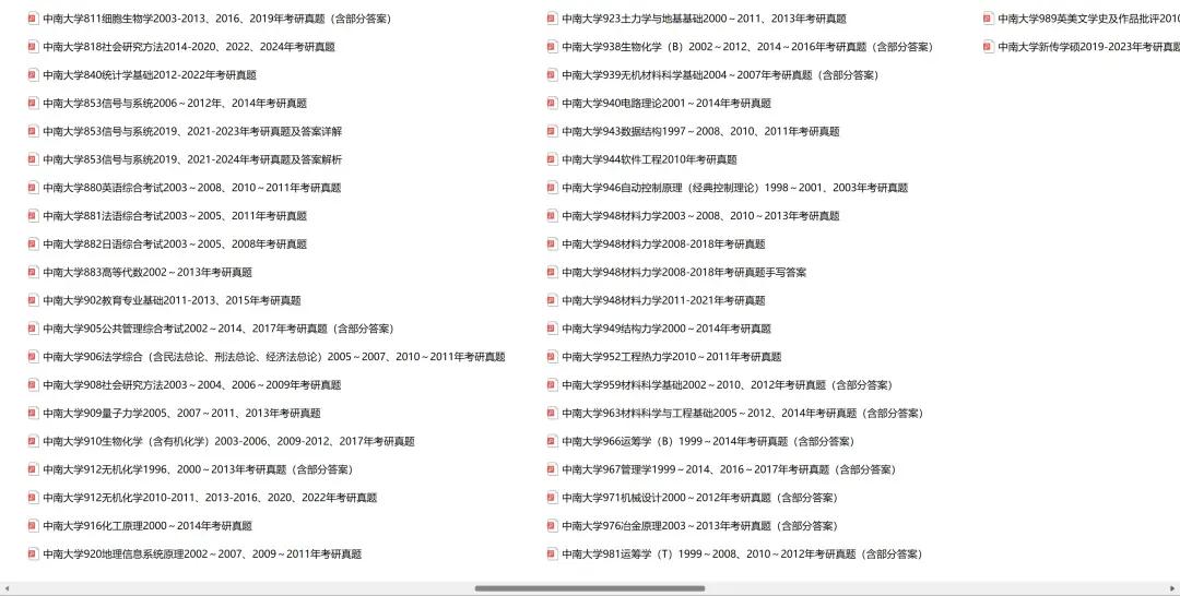 中南大学考研专业课历年真题汇总(含2026真题) 第3张