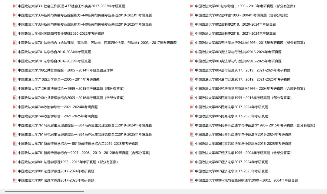 中国政法大学考研专业课历年真题汇总(含2026真题) 第2张