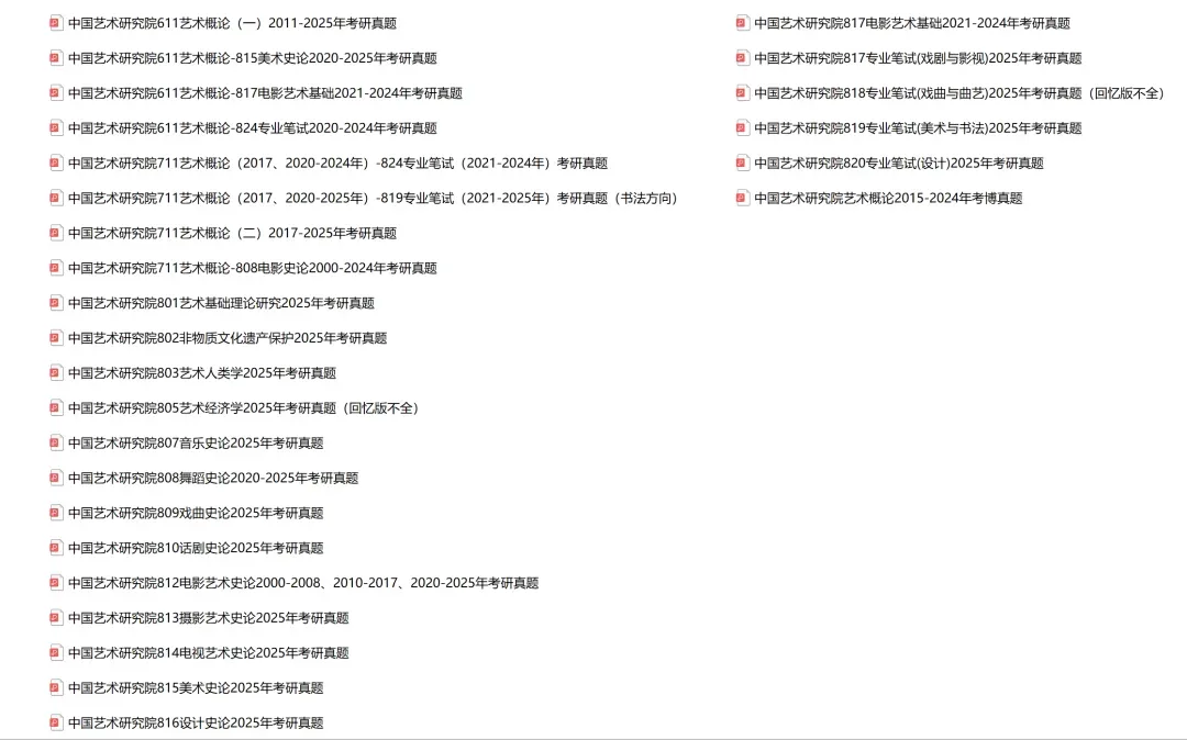 中国艺术研究院考研专业课历年真题汇总(含2026真题) 第2张