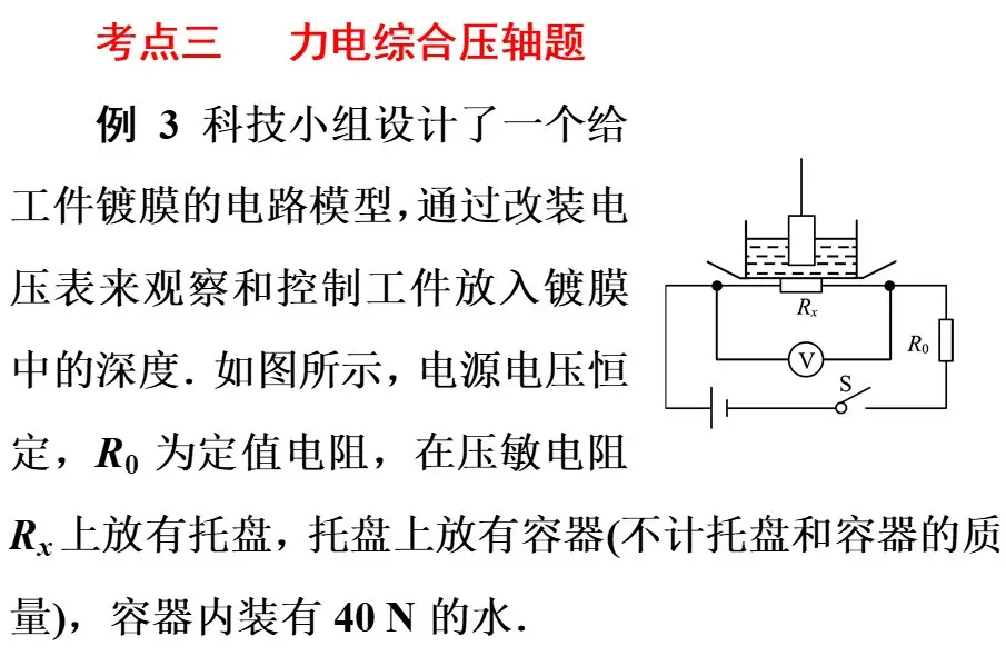 中考物理常考经典压轴题题型 第14张