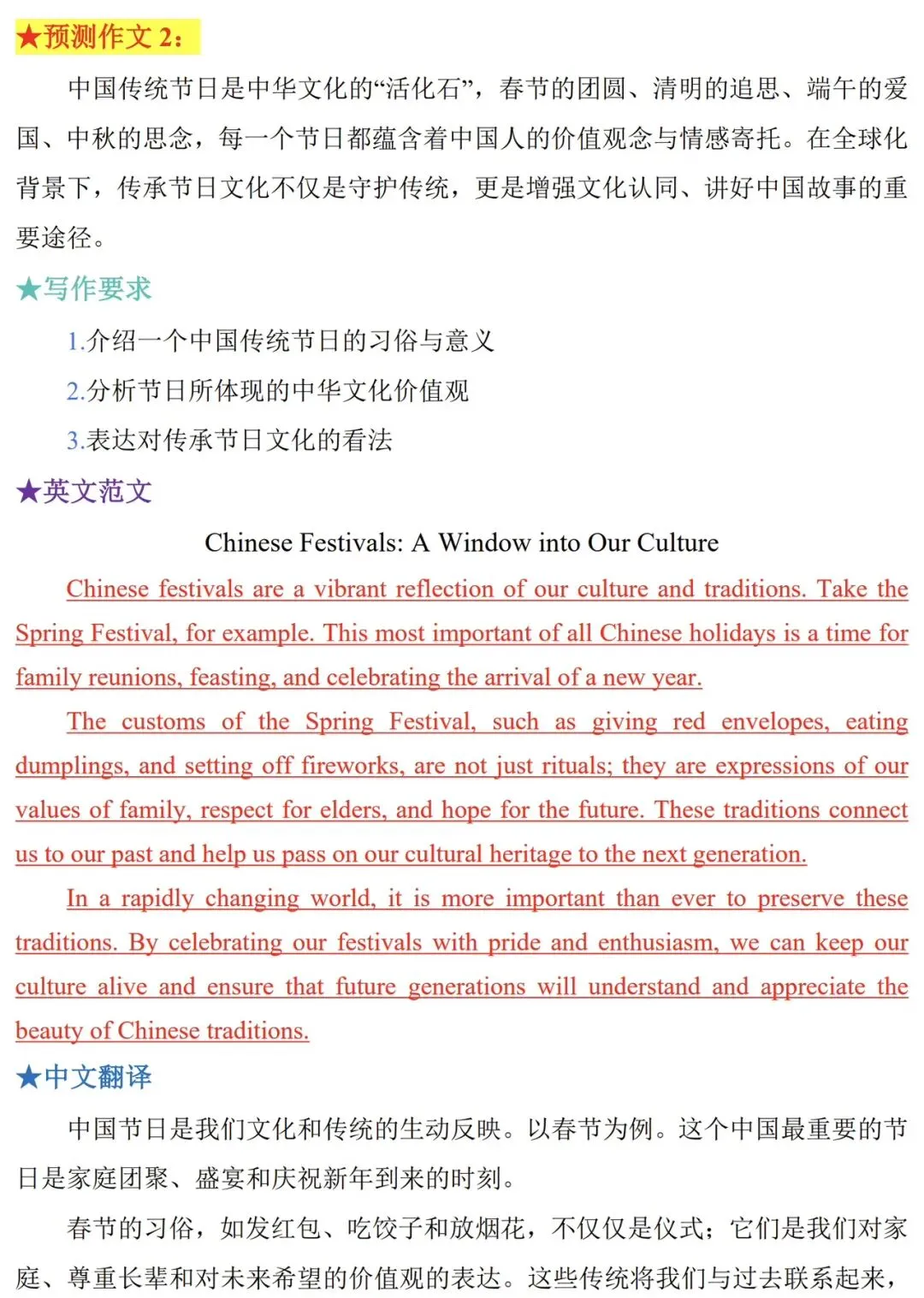 2026中考英语作文七大主题,熬夜背!! 第14张