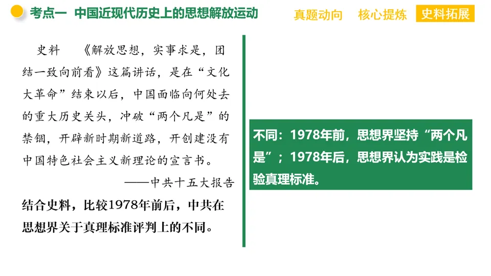 【中考复习】|专题09:中外历史上的思想解放运动 第20张