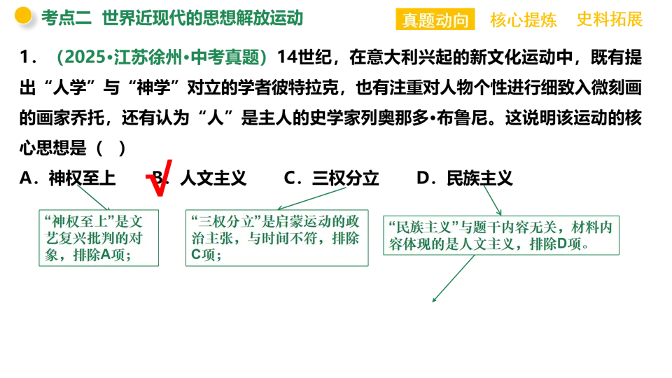 【中考复习】|专题09:中外历史上的思想解放运动 第29张