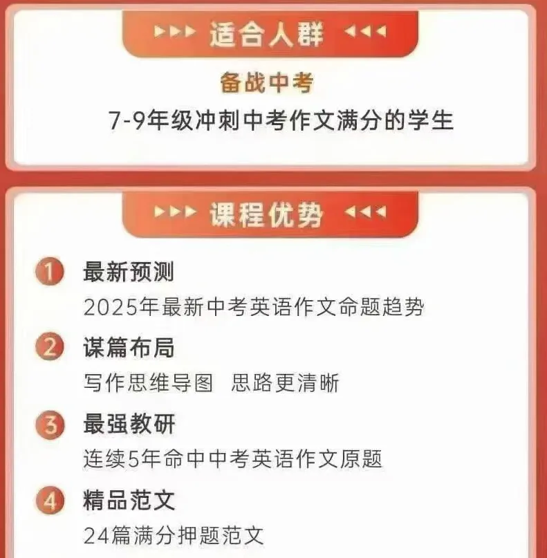 上海 中考英语作文写作专题课 9年级冲刺必备 第2张