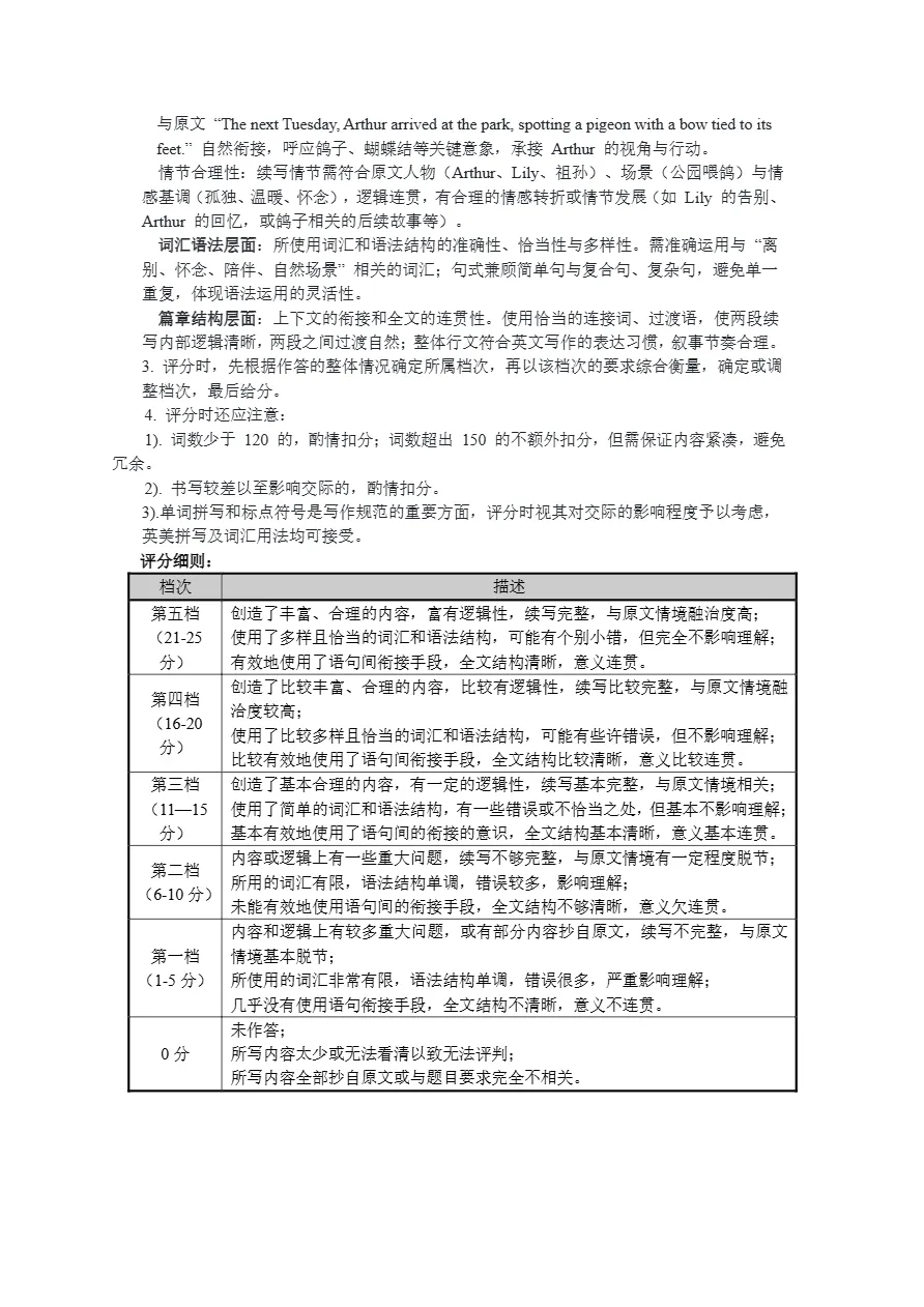 试卷分享:2026年4月稽阳联谊学校高三联考英语参考答案及详解 第20张
