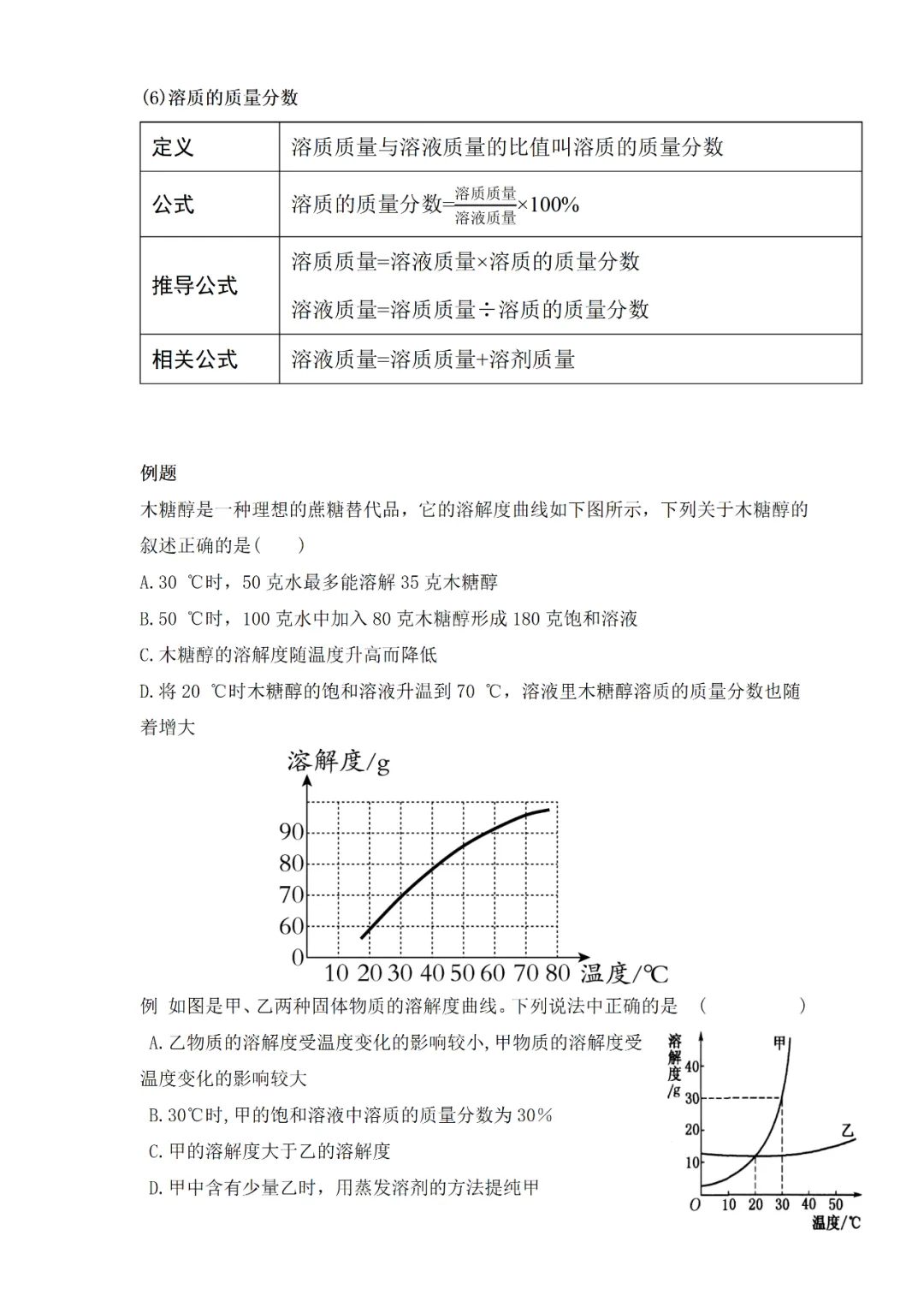 中考专题复习——化学基本概念和原理专题 第83张