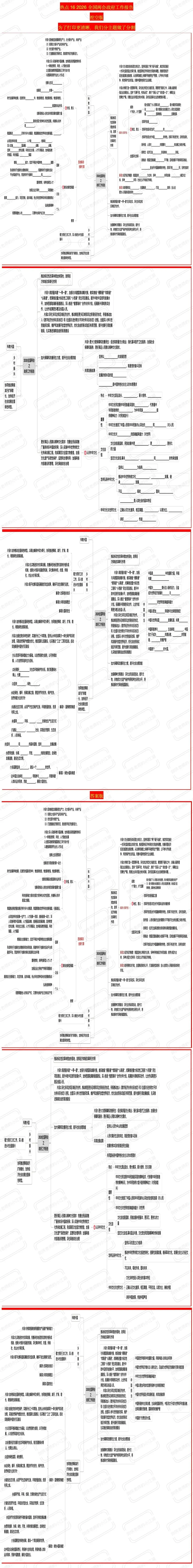 中考用它就够了!第三轮时政热点思维导图来啦!2026中考时政热点解读思维导图(挖空版+答案版,重磅复习第三波) 第6张
