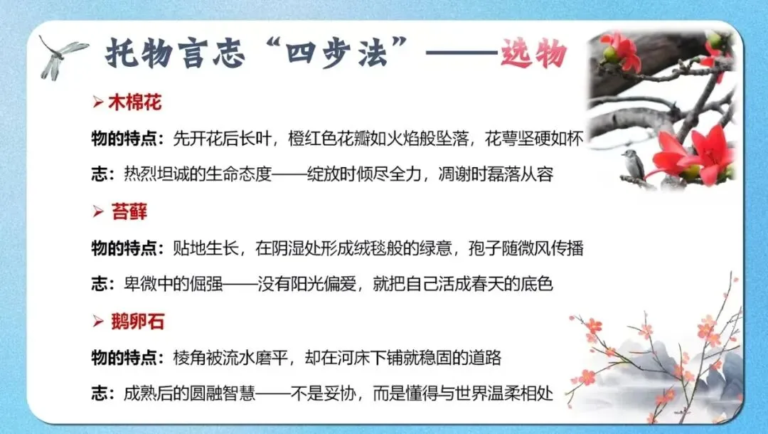 2026中考作文前瞻:托物言志类写作通关指南——附《蜉蝣》《木棉》《墙角小花》三篇范文,拿下一类文 第3张