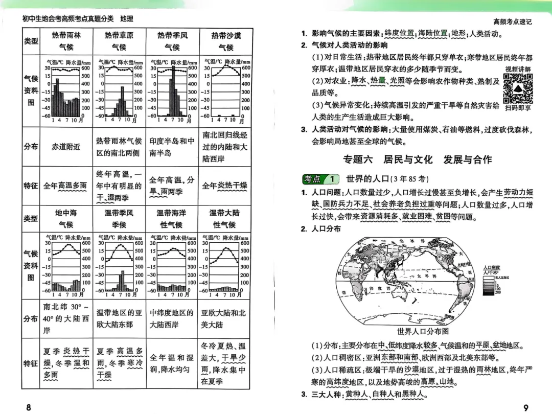 2026《万唯・高频考点真题分类》初中地理|真题 + 考点 答案 第9张