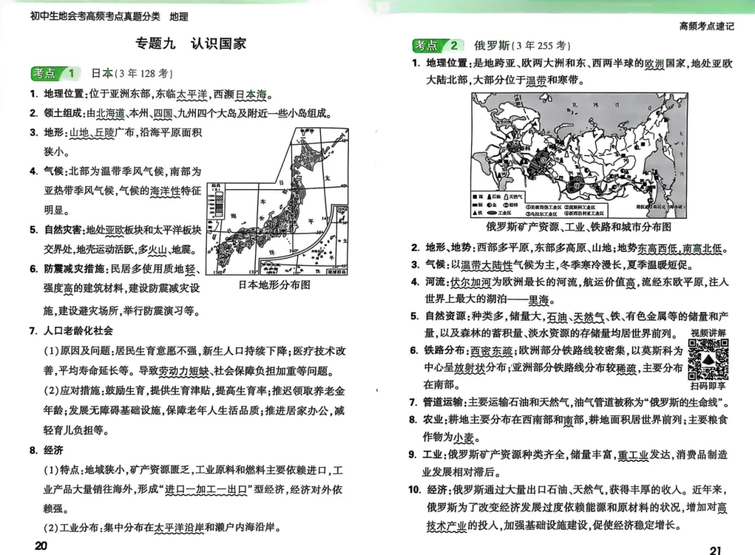 2026《万唯・高频考点真题分类》初中地理|真题 + 考点 答案 第15张