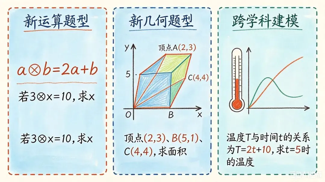 学习效能|2026中考数学拉分王:新定义题型,专门淘汰只会死刷题的学生 第1张