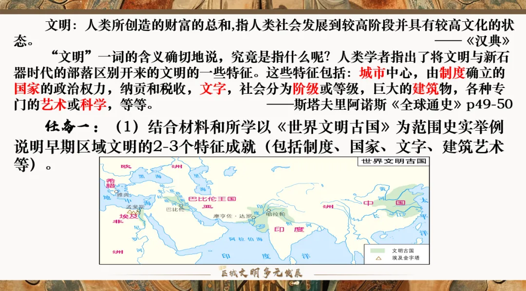 深圳中考历史:“区域文明多元发展”主题复习 第6张