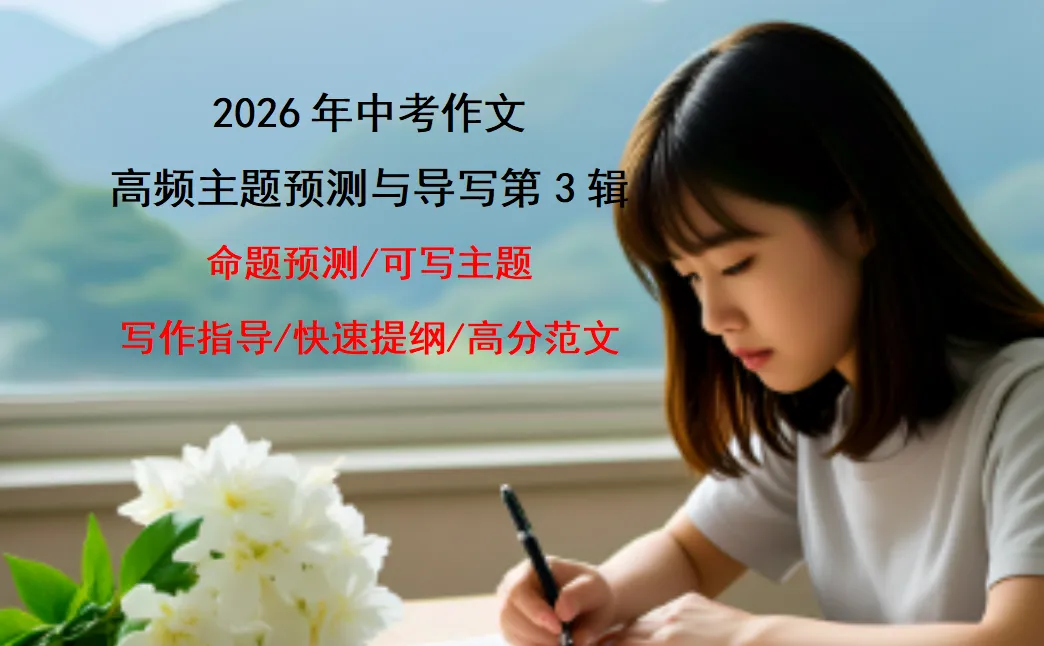 2026年中考作文高频主题预测与导写第3辑(命题预测+可写主题+写作指导+快速提纲+高分范文) 第2张