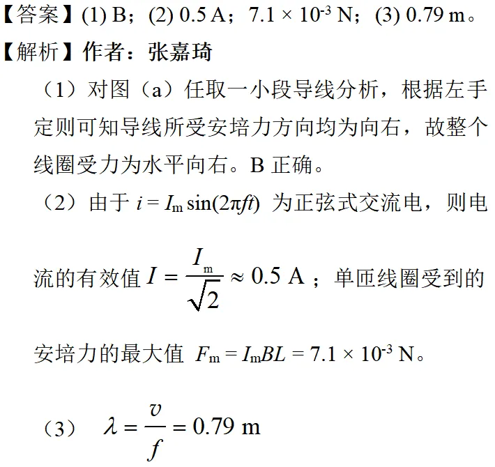 2025年上海高考物理真题详细解析 第33张