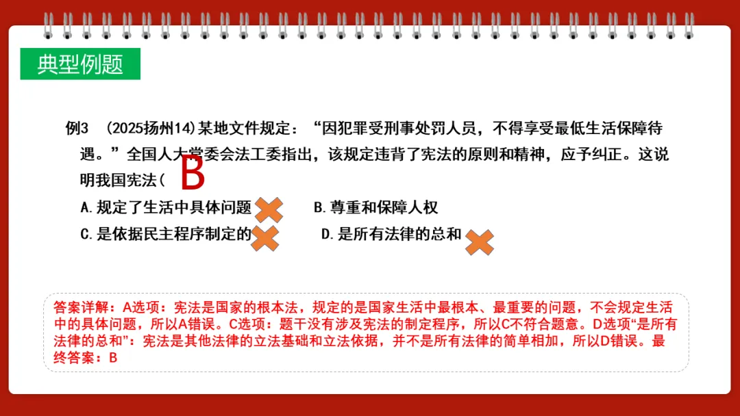 中考一轮||道法 八下 第一单元《坚持宪法至上》 第11张
