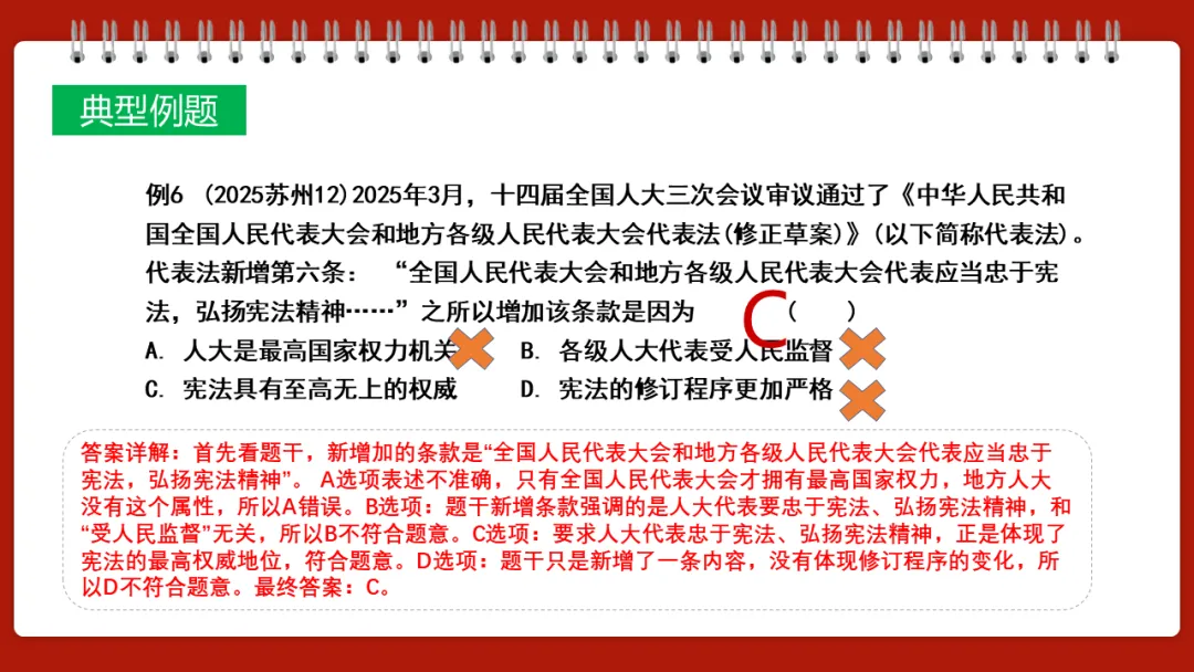 中考一轮||道法 八下 第一单元《坚持宪法至上》 第18张