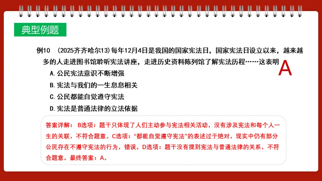 中考一轮||道法 八下 第一单元《坚持宪法至上》 第22张