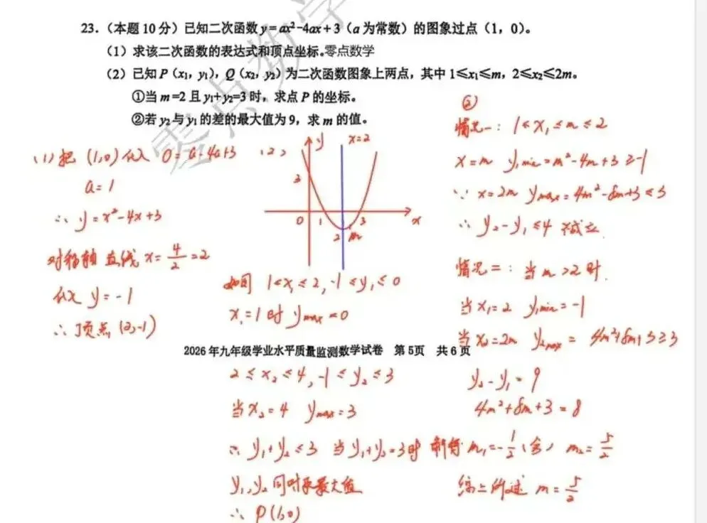 2026 宁波中考一模数学|难度深度解析 + 备考方向,初三生必看! 第9张