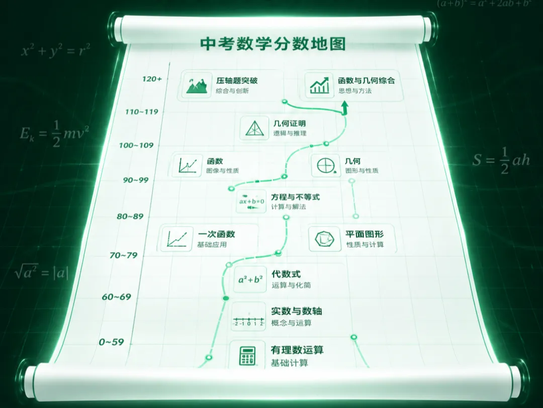 中考数学想提分?先搞懂这张“得分地图＂ 第2张