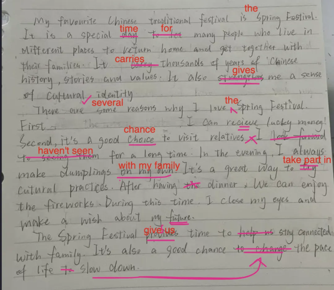 中考英语高频作文|最喜欢的传统节日 思路拆解 + 优化范文 第3张