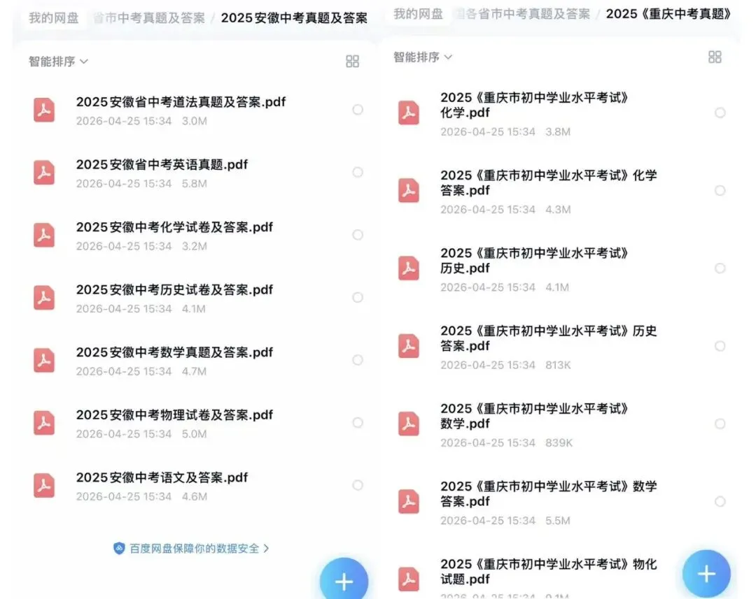 2025全国各省市中考真题及答案 第1张