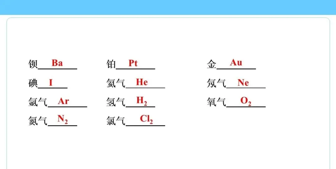 中考专题 化学用语专练 第4张