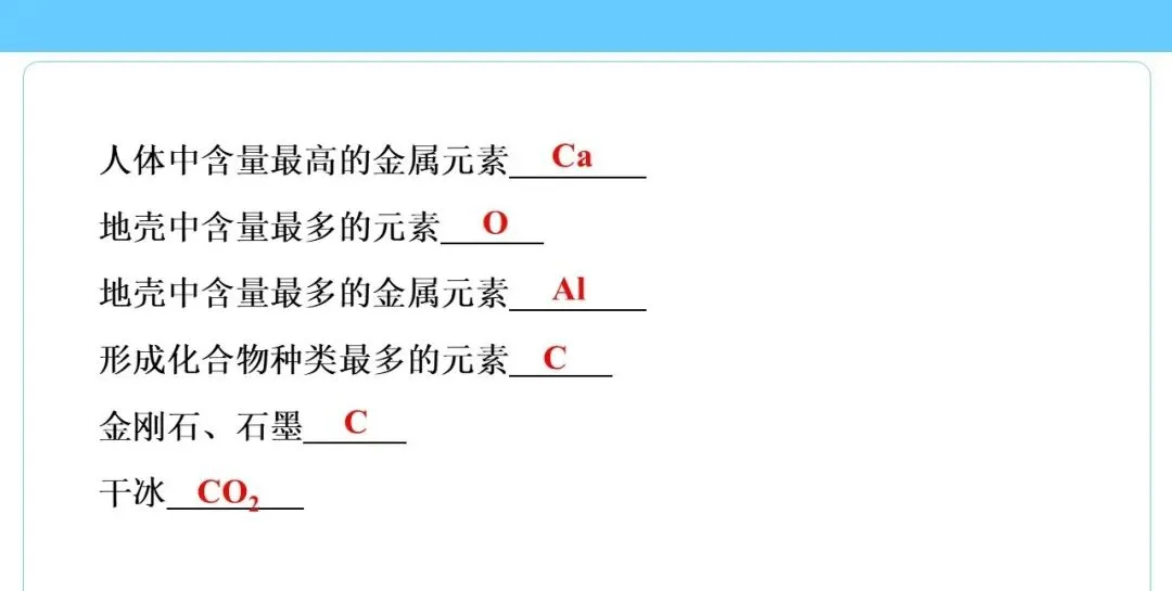 中考专题 化学用语专练 第11张