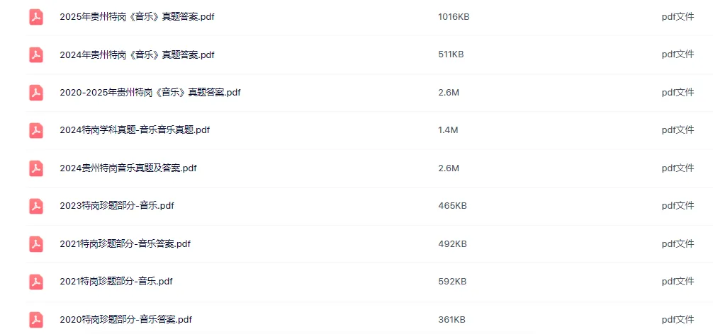 26-贵州特岗《音乐》真题参考+高频考点笔记+1000刷题+八套模拟卷! 第6张
