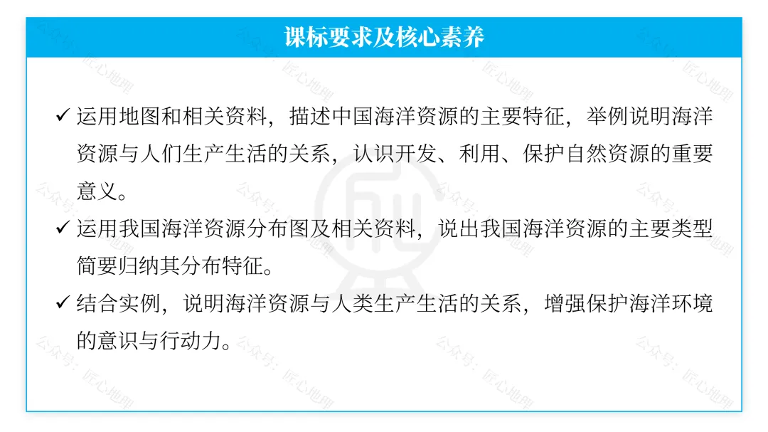 新教材 | 中考一轮复习·中国的海洋资源(课件+导学单+练习题) 第20张