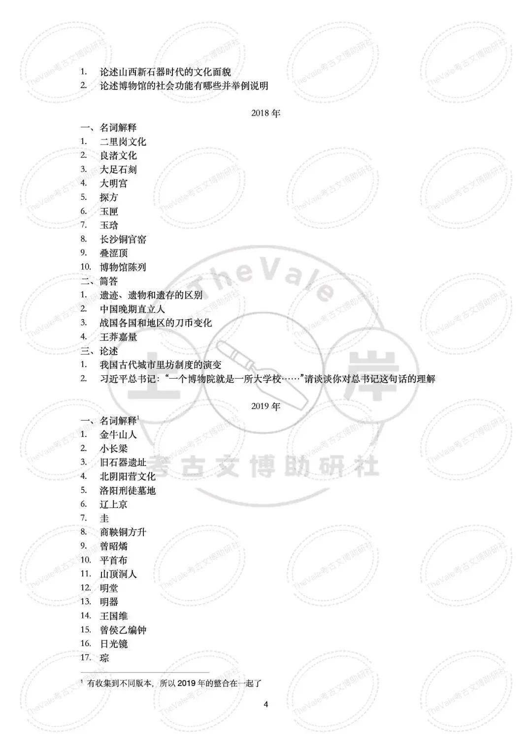 【真题】山西大学2007-2026年考古学考研真题 第11张