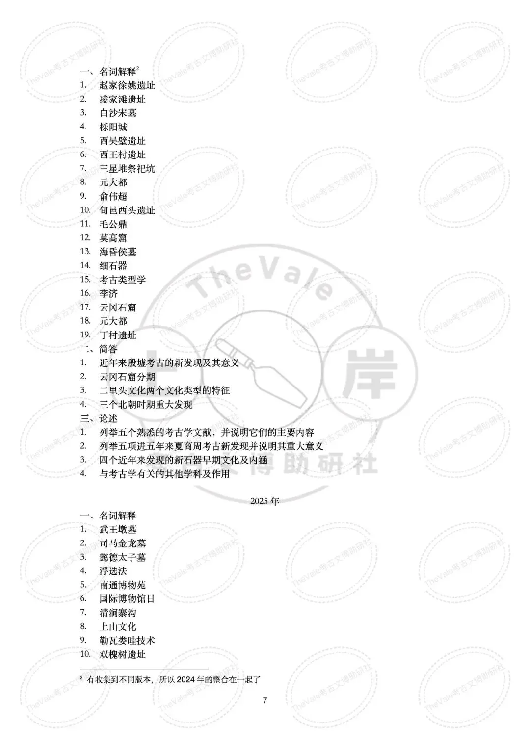 【真题】山西大学2007-2026年考古学考研真题 第14张
