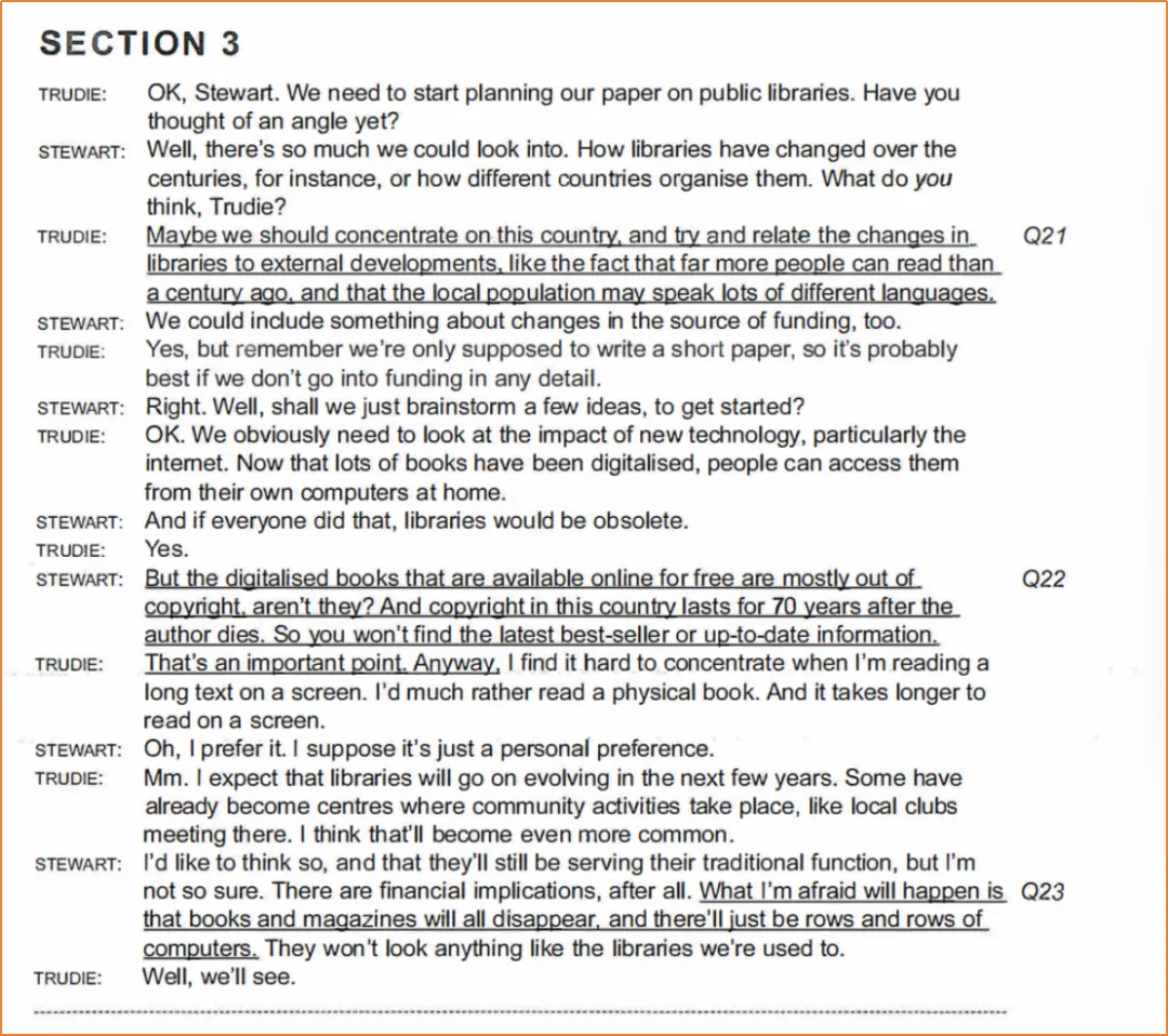 剑桥雅思真题12 Test2 Section5 精听练习 公共图书馆 第4张