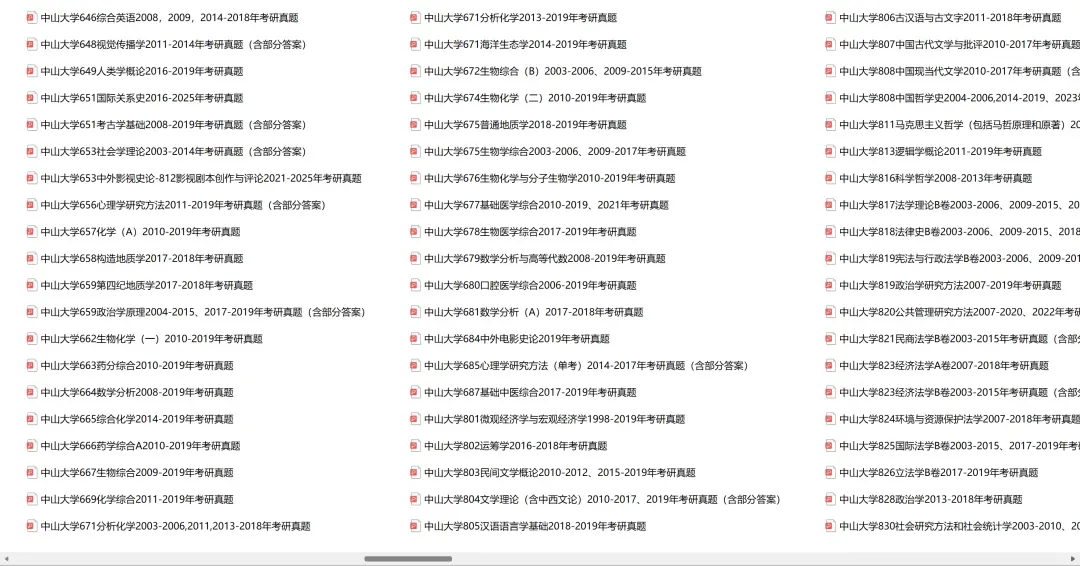 中山大学考研专业课历年真题汇总(含2026真题) 第4张