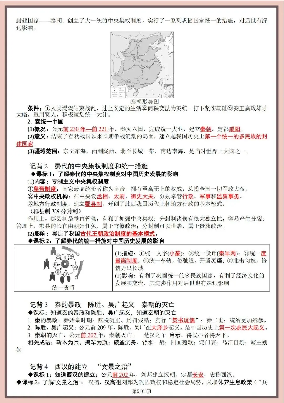 中考历史六册教材复习提纲 第6张