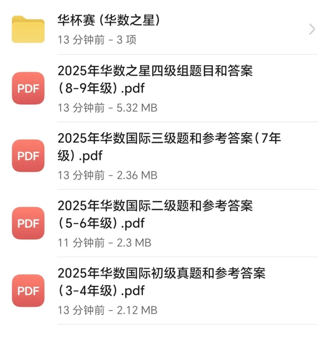 2026华数之星/华杯赛历年真题+解析初赛复赛华罗庚金杯25年华杯华数之星小中组小高组历届华罗庚金杯数学竞赛初复赛题库华杯赛 第1张