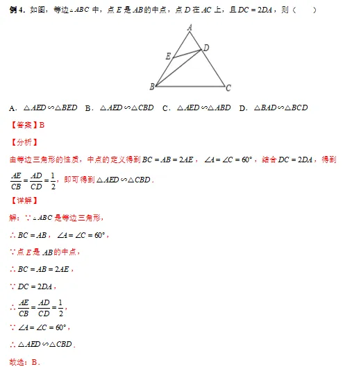 中考数学 专题19 相似三角形 第13张