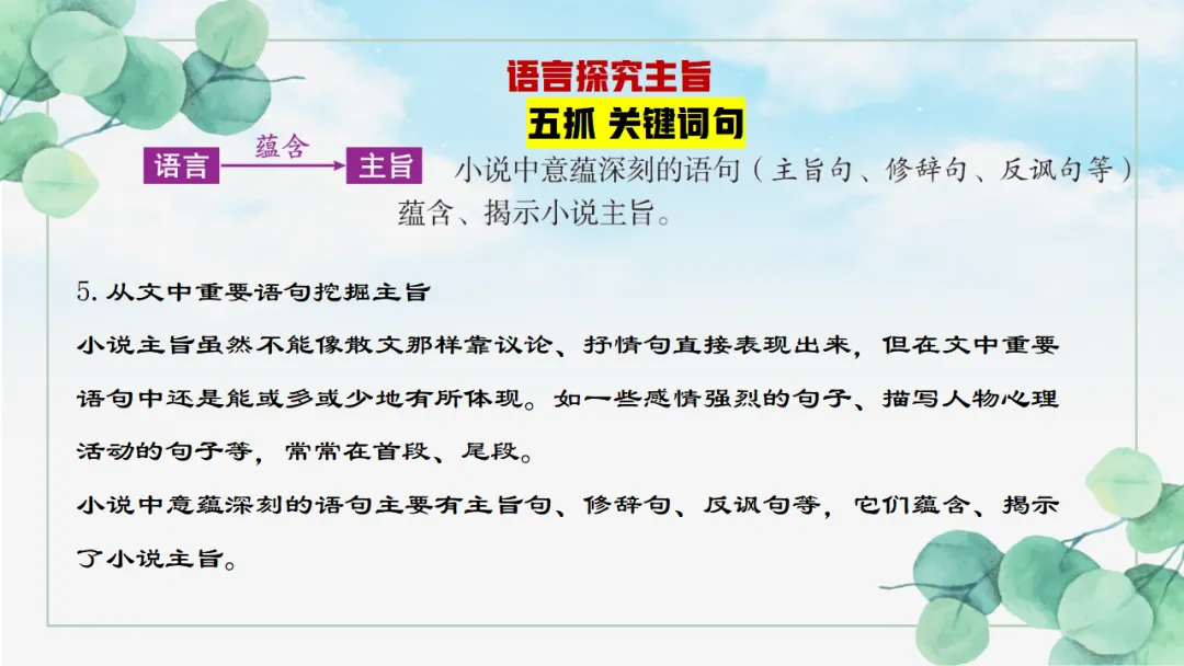 2026年中考专题复习:五抓法探究文章主旨ppt 第31张