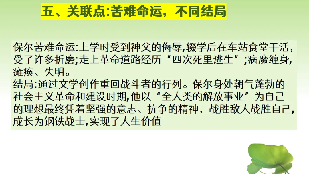 中考语文复习:12部名著横向联读 第21张