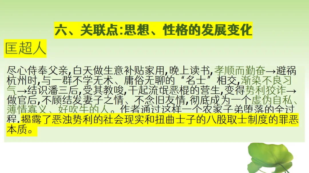 中考语文复习:12部名著横向联读 第25张