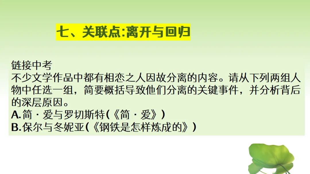 中考语文复习:12部名著横向联读 第28张