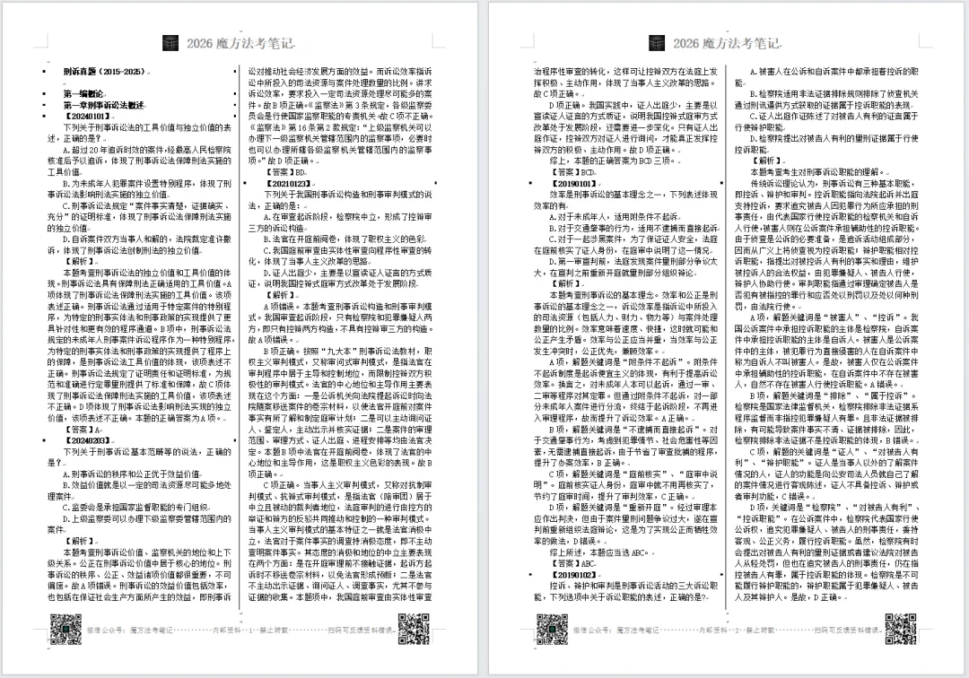 2026法考-客观题分科真题:刑诉科目,限时免费领取 第4张
