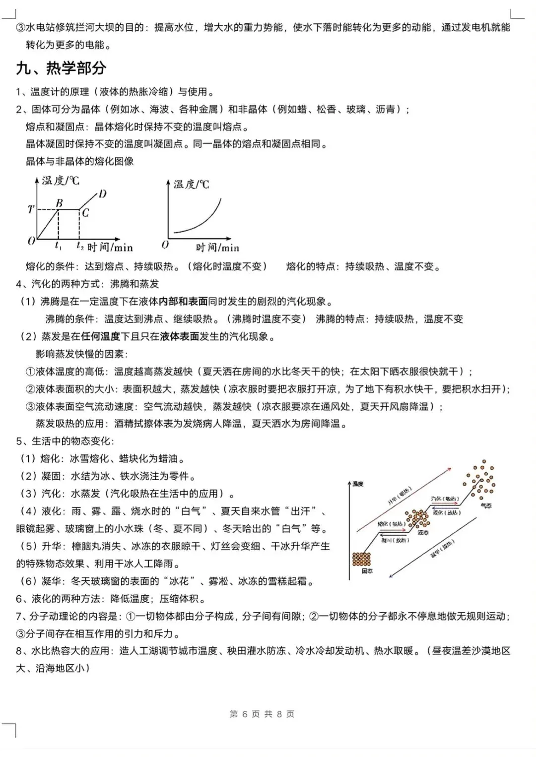 中考物理知识纲要(详细版在文末) 第7张