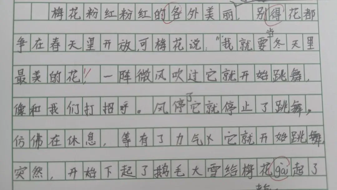 艾晨儿改作文:三年级下册期中试卷作文题目 第3张