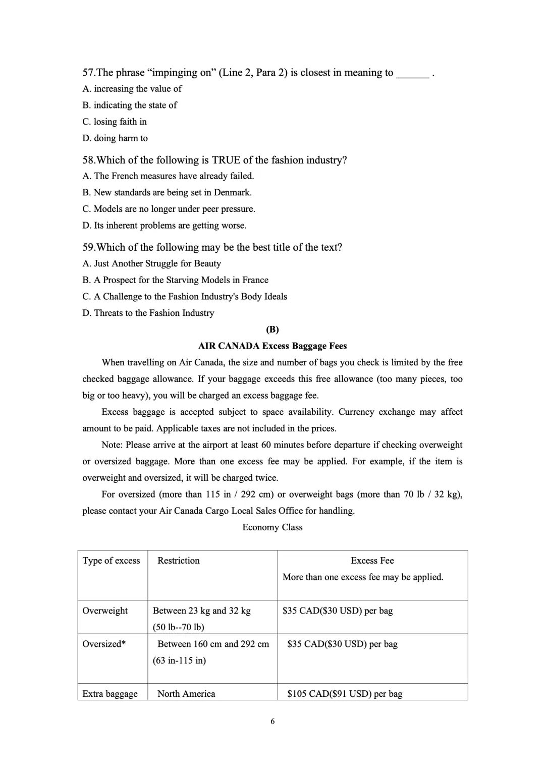 【高中英语】七宝/复兴/控江/晋元等期中考试卷 第7张