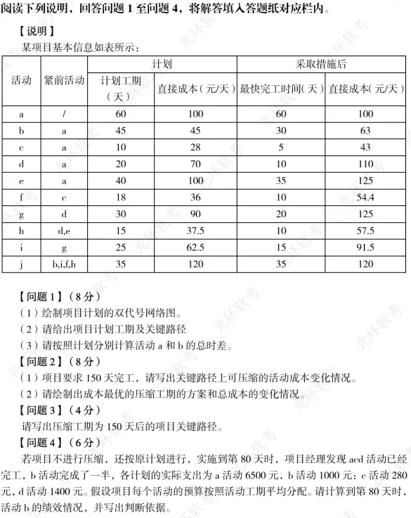 成本真题及答案 第25张