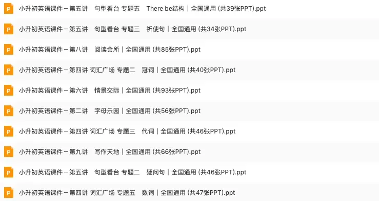 小升初英语资料【超全】汇总,小升初真题、模拟卷、专项训练、以及课件PPT等! 第16张